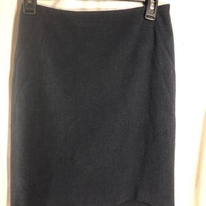 The Limited heathered dark gray lined pencil skirt